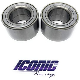 Iconic Racing Both Front Wheel Bearings Compatible with 04-15 Polaris Ranger 400 500 570 2x4 4x4 6x6 Crew Midsize EFI