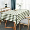 Yofori Gingham Tablecloth, Heavy Duty Cotton Blend Table Cloth for