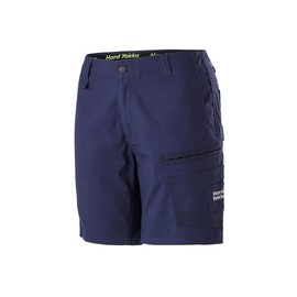 Hard Yakka Women's Raptor Mid Length Work Short, Navy, Size 12