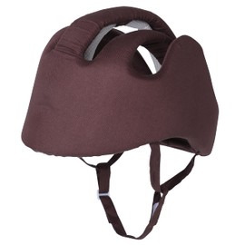 Thick Protection Helmet for Elderly Youth Kids Adults,Head Protection for Elderly Falls,Soft Helmet for Epilepsy Seizures Prevent Head Injuries,Safety Bump Cap,for Home Gardening (Coffee Cloth Inner)