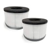 Nispira BS-03 True HEPA Carbon Air Purifier Replacement Filter BS-03 Compatible with Partu HEPA Air Purifier, 2 Filters