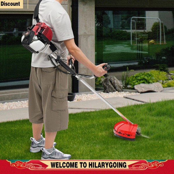 TBvechi 35.8CC 4 Stroke Gas Powered Brush Cutter Gardening Tool