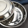 Teyyvn 4-Piece Dinner Plates, Stainless Steel Round Salad Camping Plate