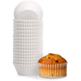 Happy Sales HSGM-500; Giant Muffin Cups, White, Pack Of 500