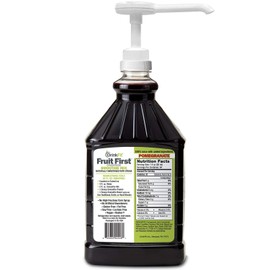 DrinkFit Fruit Smoothie | Real Fruit Puree, Low Sugar, Gluten:Free & Non:GMO, Pomegranate Smoothie Mix : Makes 32 Smoothies, 64 Fl Oz with Dispensing Pump (Pomegranate)