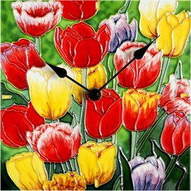 Benaya Tulip Montage Wall/Desk Clock