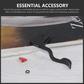 Thumb Grip With Concave Shutter Release Button for Fuji XT10 XT20 XT30 XT30 II XT2 XT3 Camera,Metal Camera Thumbs Up Rest Hand Grip (Black)