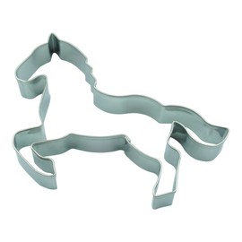 BekkiB 2510 Cookie Cutter "Horse" Approx. 9.3 cm, Stainless Steel Cookie Cutter, Dishwasher Safe