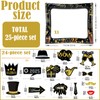 Gzcnsel Happy New Year Party Photo Booth Props Frame, Happy