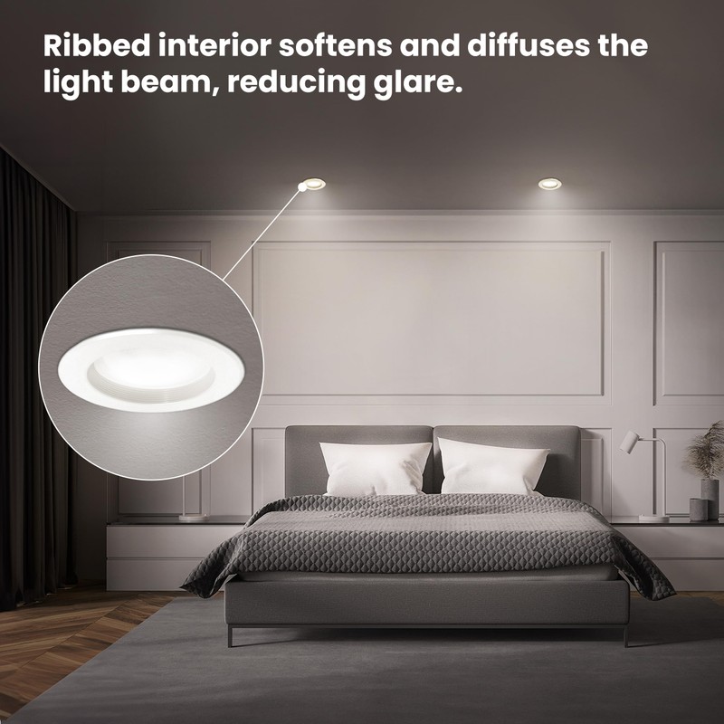 Feit Electric LED Downlight Retrofit Kit with Baffle Trim, 75W