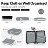 Compression Packing Cubes Set, Ultralight Expandable Travel Organizers for Carry
