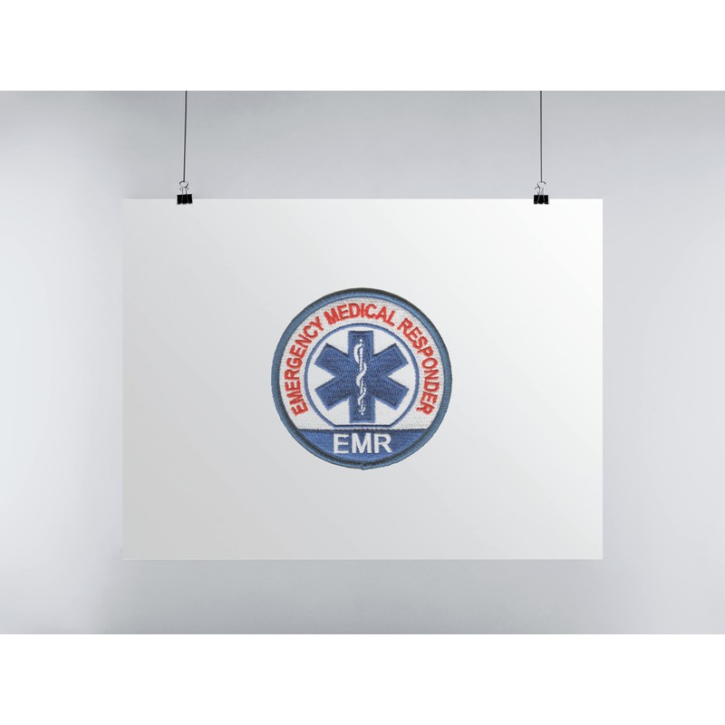 EMR - Emergency Medical Responder 100% Embroidered Patch FR First