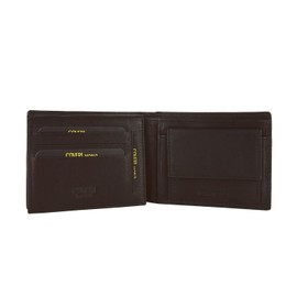 Coveri Men's Genuine Leather Wallet with Card Slot and Rega Box, Classic Brown 1, Unica, Classic
