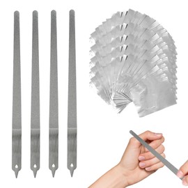 QIYUDA 100pcs Nail Foils Soak Off, Gel Nail Polish Remover Foil Wraps with Cuticle Scraper for Acrylic/uv/gel