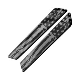 TRICKTOPPERS Aftermarket Saddlebag Inserts For 2014 And Newer Harley Davidson Touring Models Street Road Ultra Glide Road King. Sold In Pairs And Made In The USA! Distressed American Flag Design.