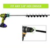 TCBWFY 2x32 Inch Auger Drill Bit for Planting - Long