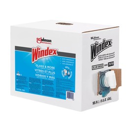 Windex Glass & Surface Cleaner, Streak Free Shine, Blue, 5 Gallons