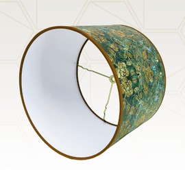 Royal Designs, Inc. Trendy Decorative Handmade Lamp Shade, Made in USA, 12in, HBC-8071-12, Golden Poppy