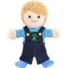 6Pcs Hand Puppet Set 11.8 Inch Soft Plush Family Members