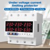 Jadeshay 3 Phase DIN Rails Voltmeter Ammeter Electricity Meter DIN