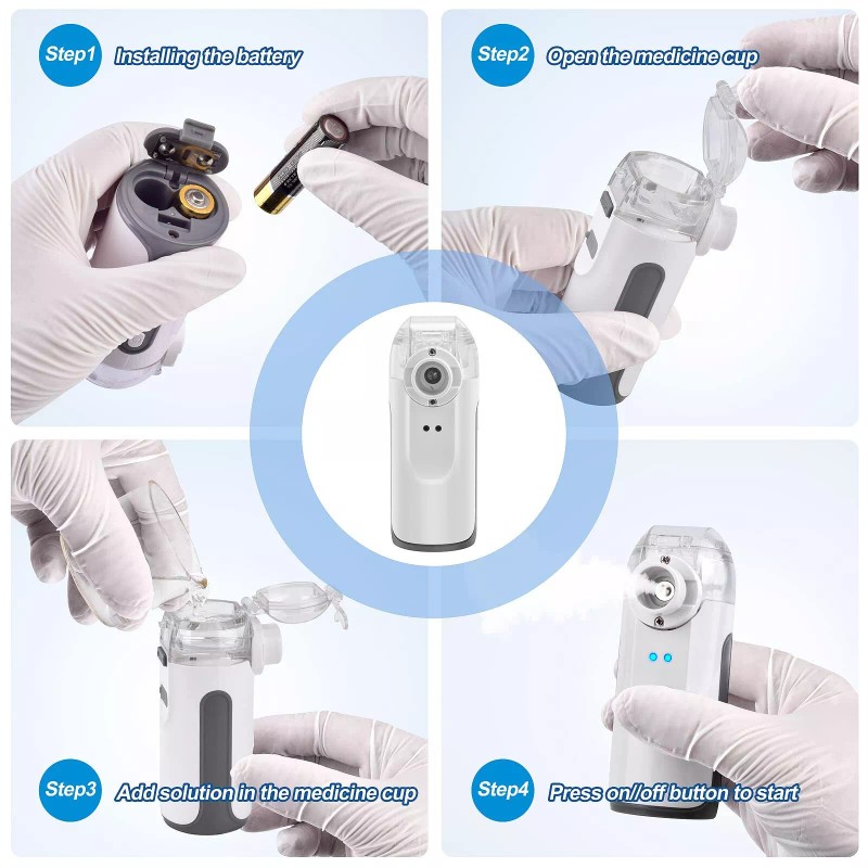 Portable Nebulizer - Mini Nebulizer MachineHandhel<wbr/>d Nebulizer for Breathing P...