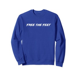 Free the Feet Barefoot Football Player Sweatshirt