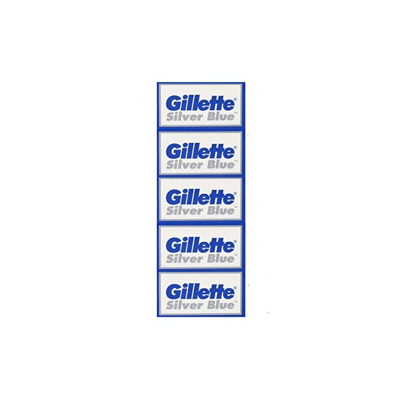 50 Silver Blue Double Edge Razor Blades Made in Russia