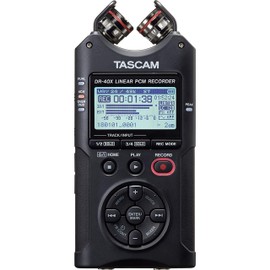 Tascam DR-40X Four Track Handheld Recorder and USB Interface,Black