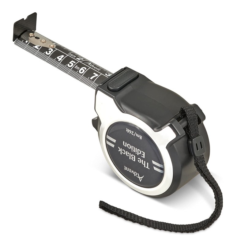 Advent Black Edition 8m/26ft x 25mm Professional Tape Measure