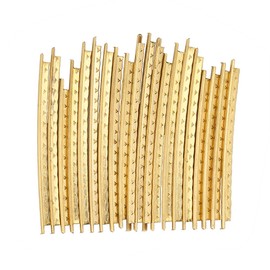 Guitar Fret Wire, Brass Guitar Fret Wire Set 20 Pieces Set 2.0mm Stainless Steel Fretwire Compatible Acoustic Guitar Fretwire