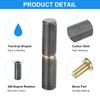 sourcing map 8Pcs Weld on Barrel Hinges, 3-1/8" x 10/16"