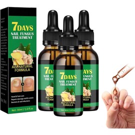 7 Days Ginger Nail, Tratamiento de Uñas con Jengibre, Soporte para Uñas, Cuidado de Uñas, Suero para El Crecimiento de Uñas con Jengibre, Aceite Fortalecedor para Uñas (3 Piezas)