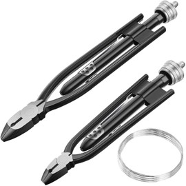 2pc Safety Wire Pliers, 9" & 6" Size, 32ft 0.5mm Wire, Auto & Aircraft Industry