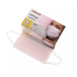 Crosstex *50-Pieces* Crosstex Isofluid Earloop Face Mask ASTM Level 1 Pink GCIPK