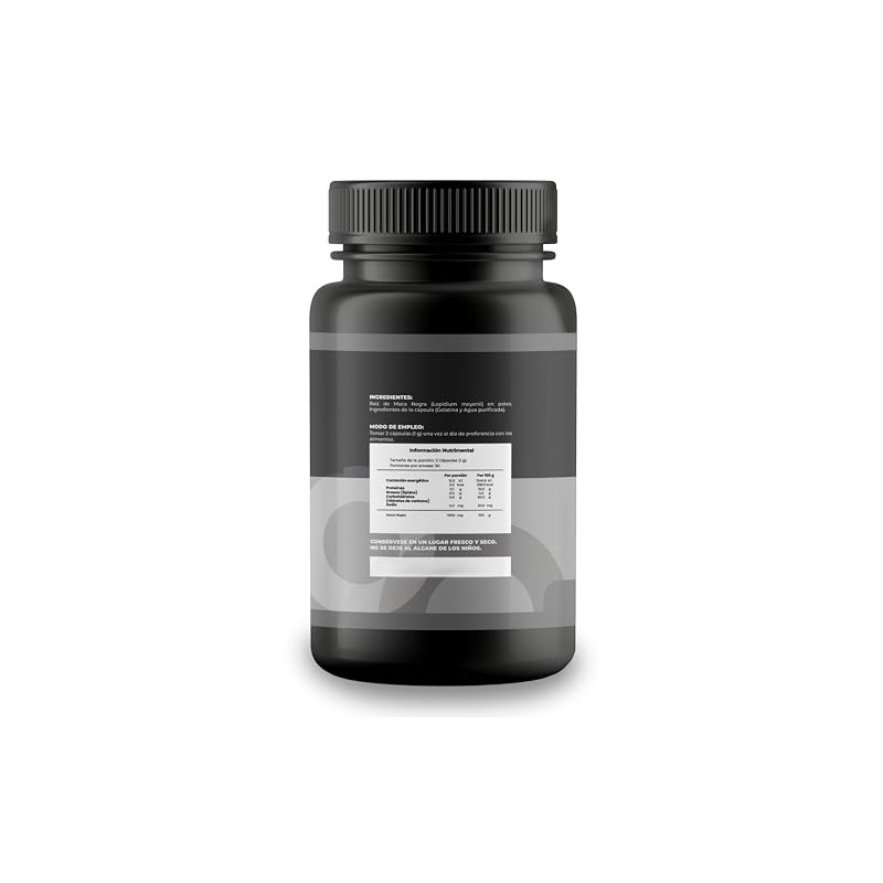 Maca Negra | Suplemento Alimenticio de Origen Natural | Energía
