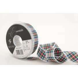 Berisfords 7622-DS-25 25mm x 25m reel of Berisfords Dress Stewart Tartan Ribbon