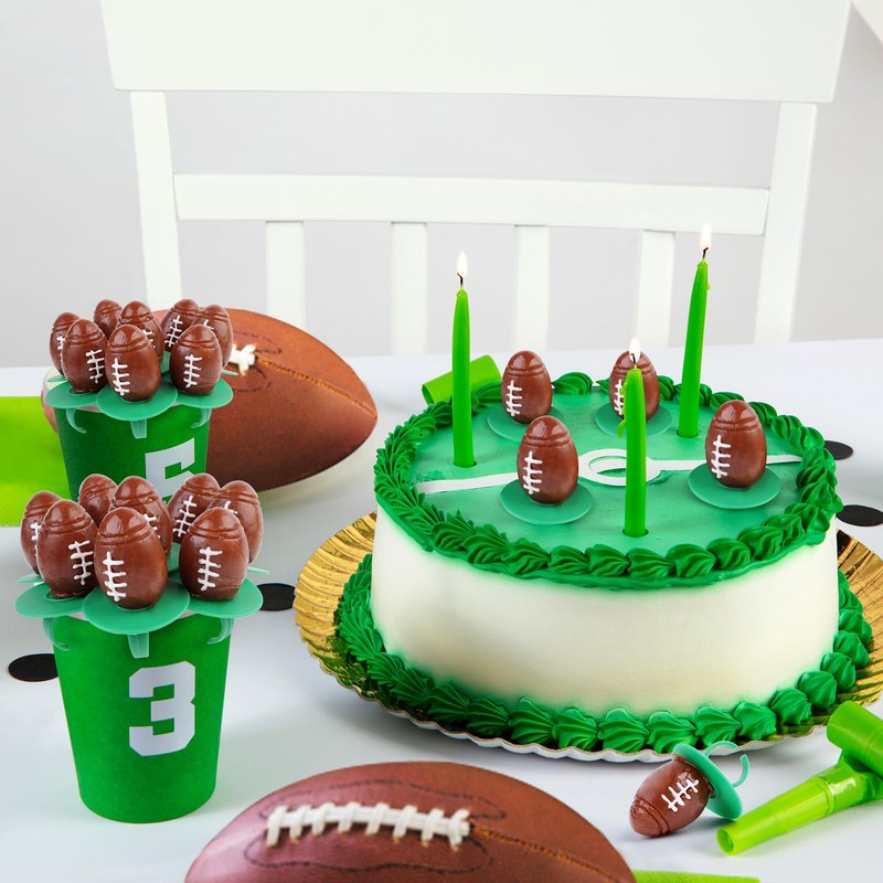 Football Ring Lollipops Kids,Suckers Individually Wrapped Bulk for Tailgates,Easter Candy