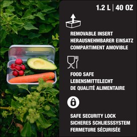 SIGG 8698.00 Food Storage Container Box Rectangular Black, Grey 1 Piece – Food Container (Box, Rectangular, Black, Grey, Aluminium, 145 mm, 229 mm)