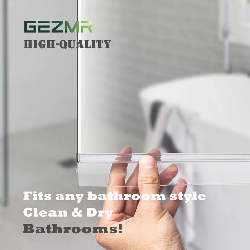 GEZMR 2-Pack Frameless Shower Door Bottom Seal (1/4'' X 39'')