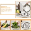 MAGICLULU Stainless Steel Basin 14 Inch Large Metal Mixing Bowl