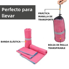 Toallas Deportivas de Microfibra 3PCS, Toalla Microfibra Secado Rápido, Toalla Natacion Super Absorbente Toalla Gym de Baño Suave y Ligero para Natacion, Toalla de Viaje Ligera y Portatil (Roja)
