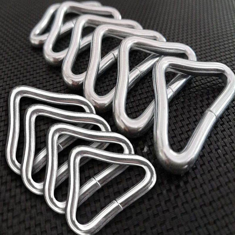 Trampoline Triangle Buckle, 10pcs Triangle Rings, High Strength Metal for