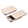 uxcell 4 Pcs Metal Tin Box Container, 2.4x1.3x0.4 Inch Slide