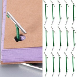 100 PCS Metal Treasury Tags, 4.5cm Treasury Tags Metal-Ended Stationary Treasury Tags Cord Paper Tie Tags Portable String Binders Office Fasteners Hole Punch Ties for Organising Paper Documents