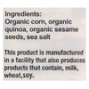 Suzie's Corn, Quinoa & Sesame Thin Cakes, 4.5 oz
