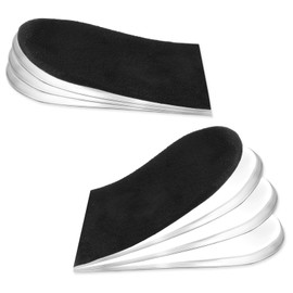 Heel Lifts Heel Cushions Adjustable Orthopedic Heels Lift Inserts Gel Height Increase Insoles for Women Men Leg Length Discrepancy Pain Spurs 4-Layer Stackable Shoe Lifts for Shorter Leg Uneven HIPS