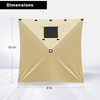 MASTERCANOPY Shelter Side Panel with Window (10x10,Beige)