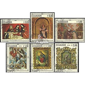 Ecuador 1403-1408 (complete.issue.) fine used/cancelled 1968 christian Paintings (Stamps for collectors) Christianity