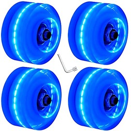 Paquete de 4 ruedas de 32 x 58 mm, 78 A, iluminadas, ruedas de patinaje con rodamientos instalados para interiores o exteriores, accesorios de patinaje y monopatín, 32 x 58 mm, 78A