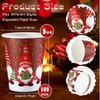LNwnmyyg 10Pack Christmas Disposable Cups 9 oz Christmas Paper Cups